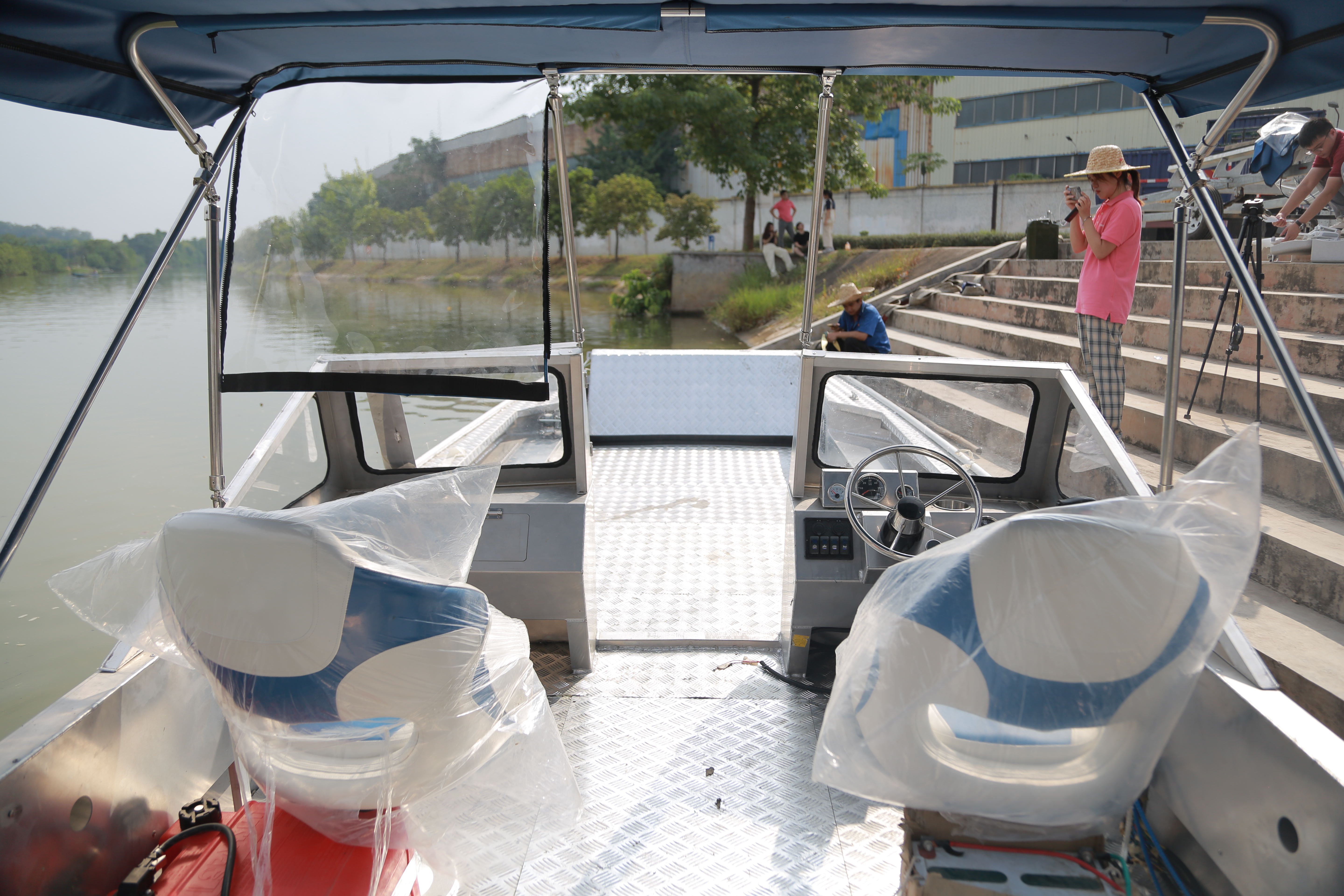 21ft Full Welded Small Aluminum Boat/ Fishing Landing Craft/ Cargo Ship for Sale