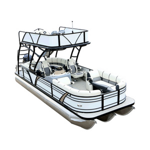 Kinocean Double decker party barge floating pontoon boat with slide