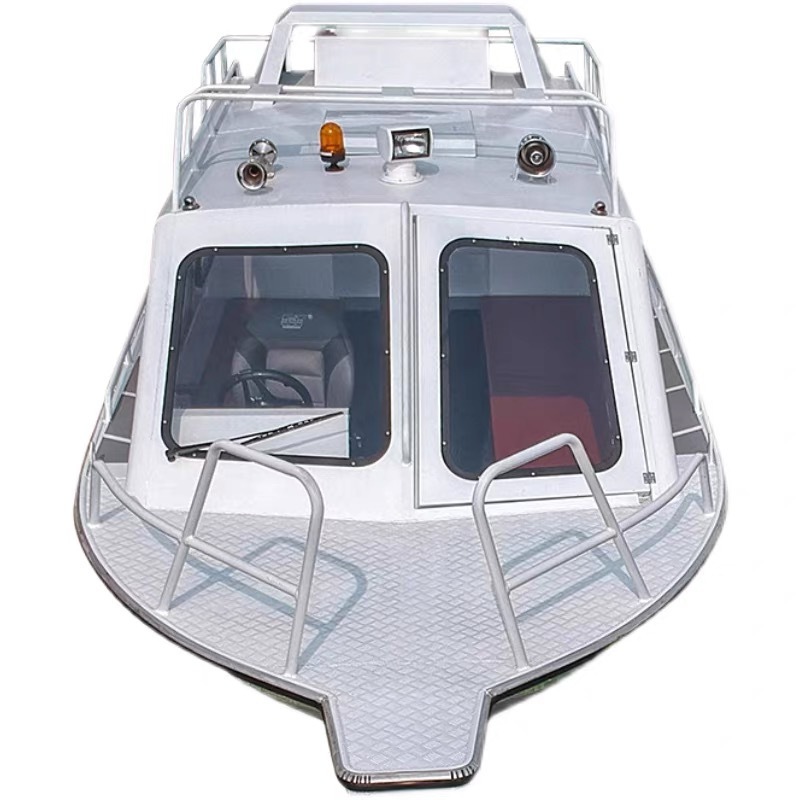 Kinocean 5.8m 6.5m 7.2m Aluminum Fishing Boat with Enclosed Cabin for Sale