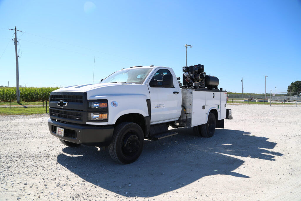 Ecocampor Popular Light Weight Crane Truck Service Bed For Pickup Body Canopy RV With Ladder Racks And Lift Gates