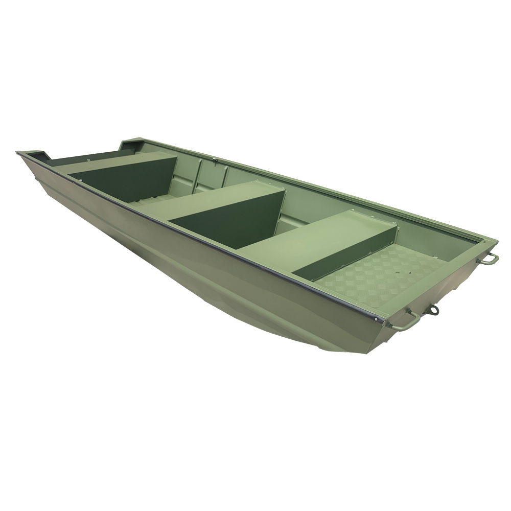 Kinocean Ready to Ship High Quality 10ft/12ft/14ft Flat Bottom Jon Boat All Welded Aluminum for Fishing and Hunting