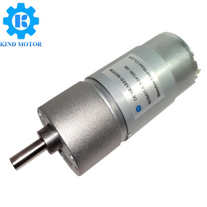 High torque small 37mm dc 12v 18v 24v 12 15 20 25 watt variable speed gear hobbing geared motor