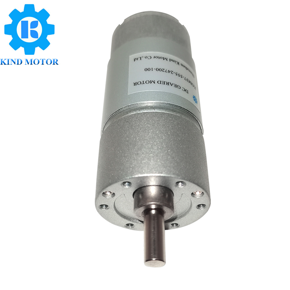 High torque small 37mm dc 12v 18v 24v 12 15 20 25 watt variable speed gear hobbing geared motor