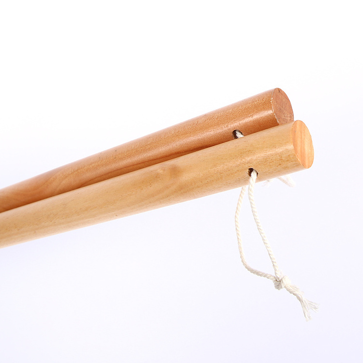 Natural Color Hanger Retriever Wooden Pole With Metal Fork