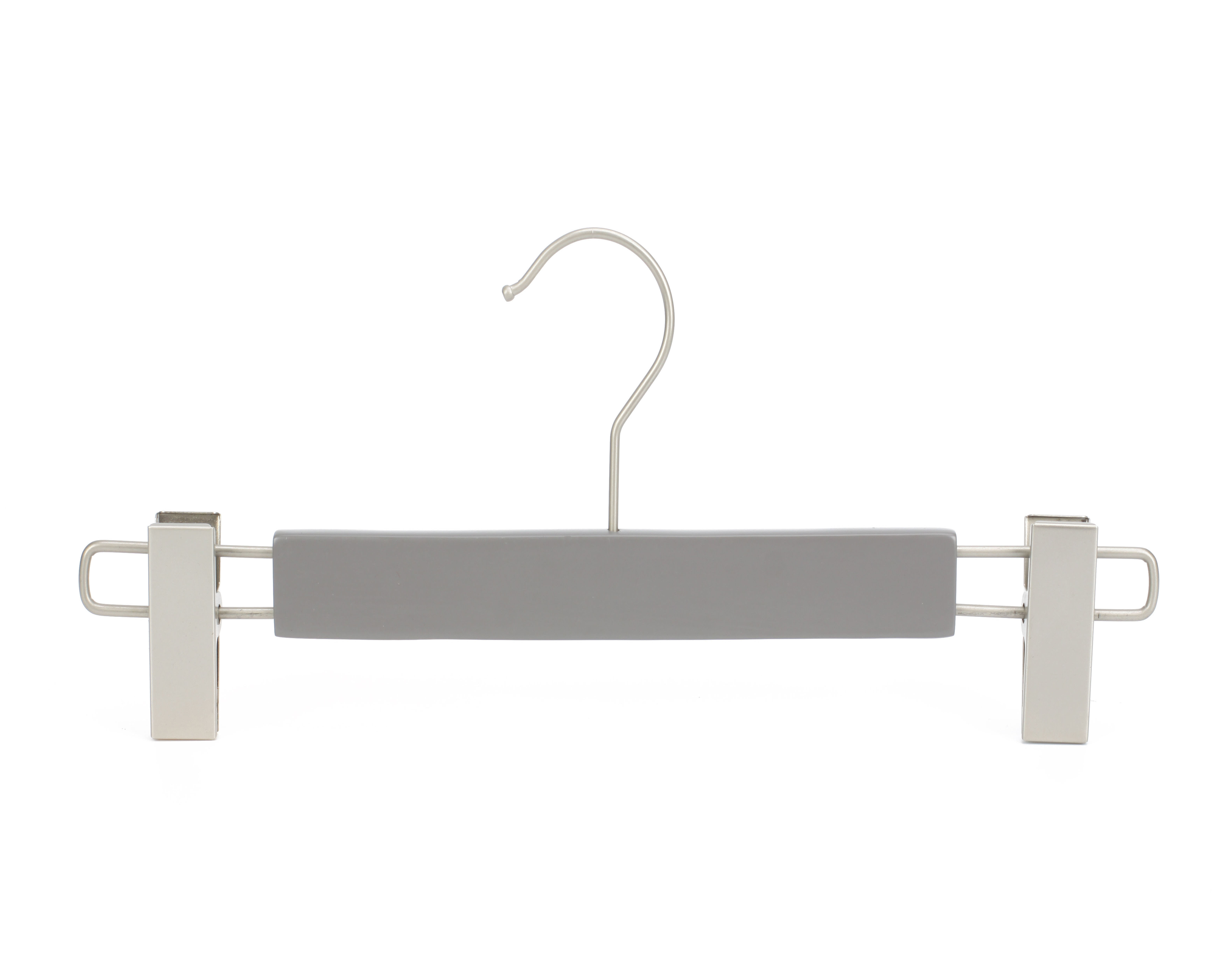 garment shop custom LOGO luxury brand grey coat hanger