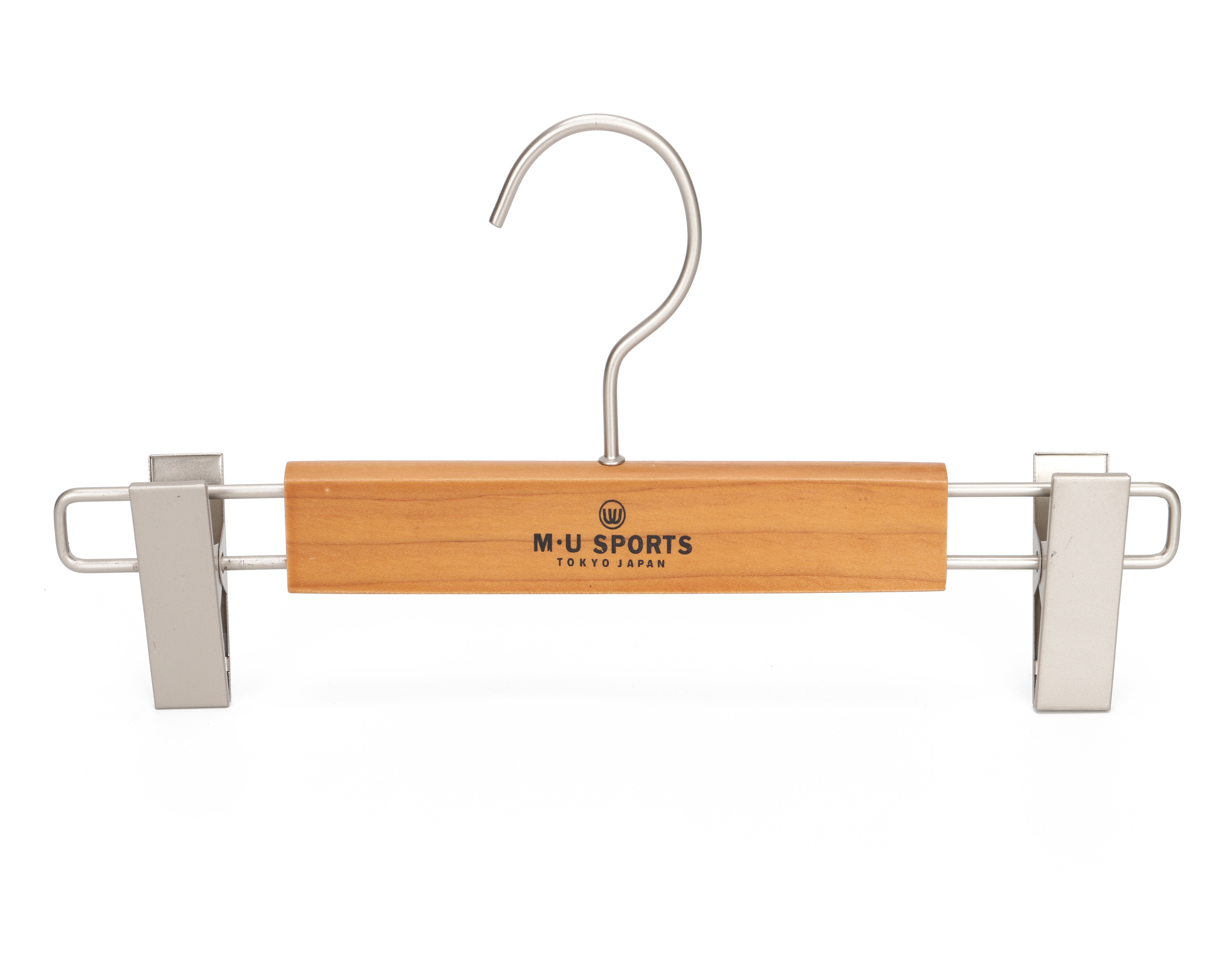 Custom brand deluxe wooden coat clothes hanger for shop display