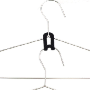 black plastic Hanger Connector Hooks for Closet Space Saving Cascading Hanger Organizer