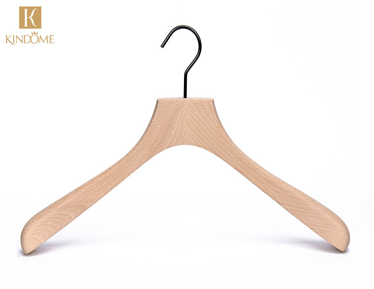 Factory direct sale wholesale price deluxe extra large shoulder wooden hanger for men suit jacket hanger