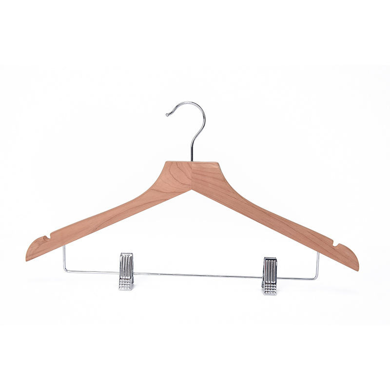 Mildew Prevent Moth Protection Classic Red Cedar Wood Dress Hangers Skirts Hanger For Closet