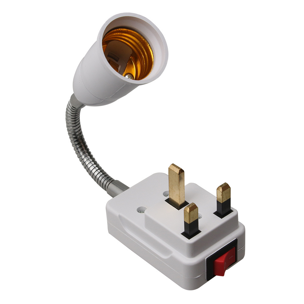 Household LED Lamp Holder British European American Standard Socket  E27 Hose Universal Lamp Head Small Night Light Lamp Base