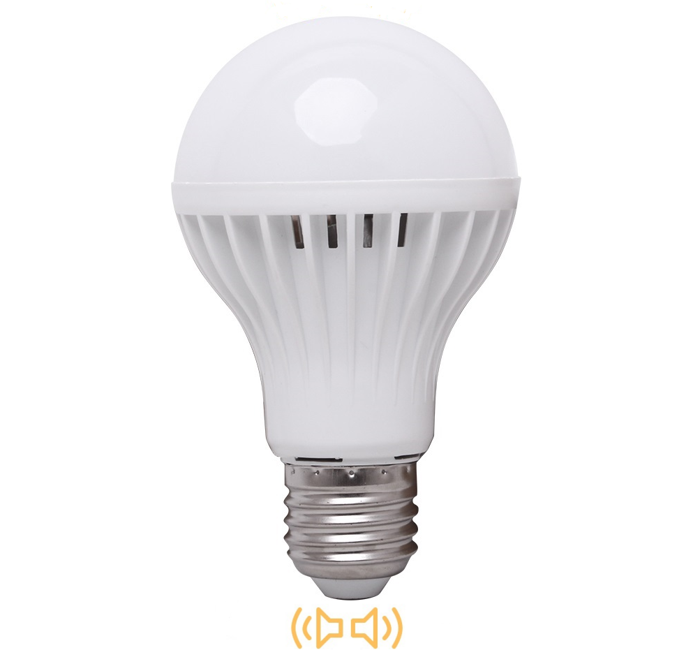 Home Smart light bulb AC175-265V 7W led bulb E27 smart Voice Sensor 6000~6500K indoor smart bulb