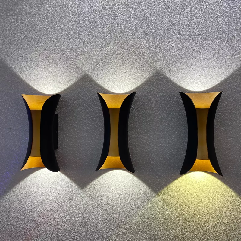 indoor wall  light  up down lights for  home hotel decorative lamps plastic dual head led wall light