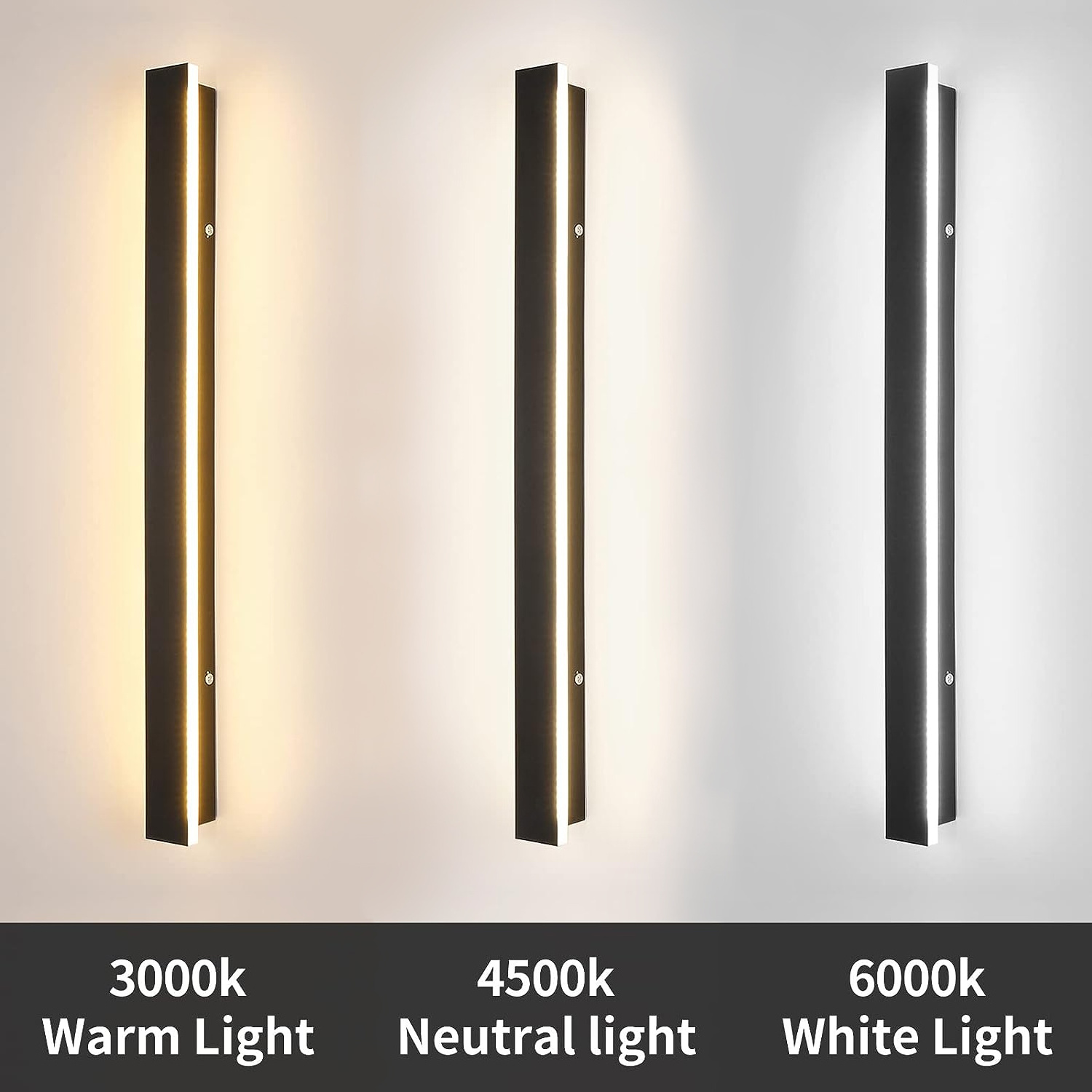 Innovation linear LED wall light COB long wall mounted lamp for exterior porch garden decoration