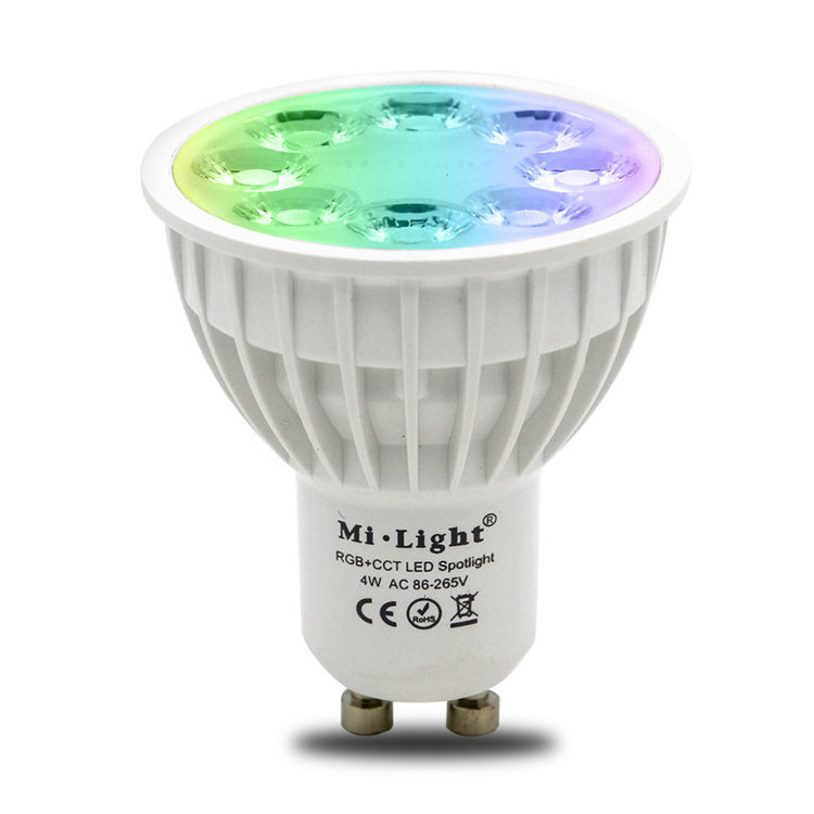 GU10 MR16 RGB CCT Mi-light LED RF Remote Spot Light LED Bulb