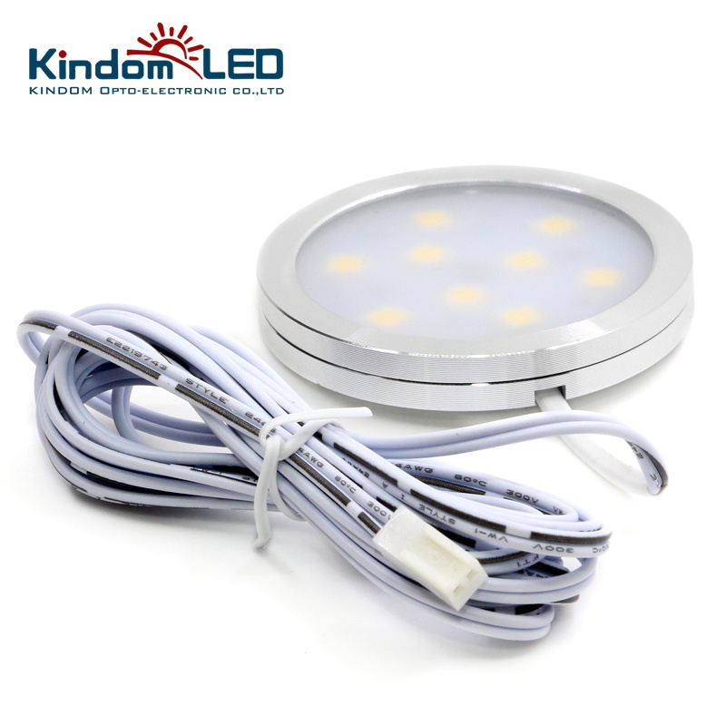 CE&RoHS kitchen led under cabinet puck light 12v round ceiling led cabinet light