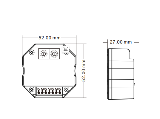 DALI Light Controller 1-4 Push Button Control DALI Push Dimmer DALI Signal Led Controller Dimmer