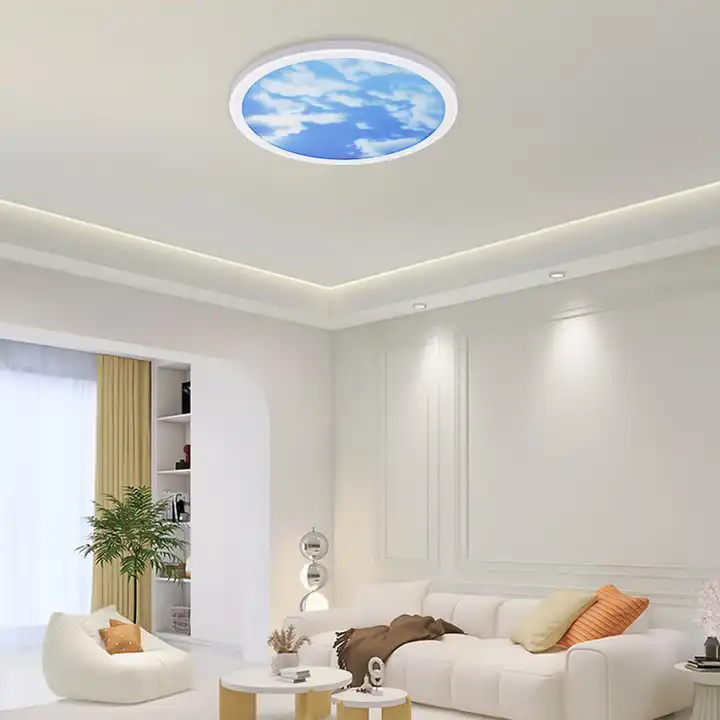 2023 Years Modern Indoor Bedroom  Decorate  Blue Moon and Modern Creative Sky led Ceiling Light for Bedroom