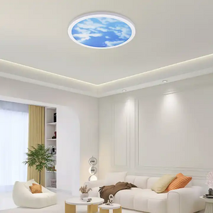 2023 Years Modern Indoor Bedroom  Decorate  Blue Moon and Modern Creative Sky led Ceiling Light for Bedroom