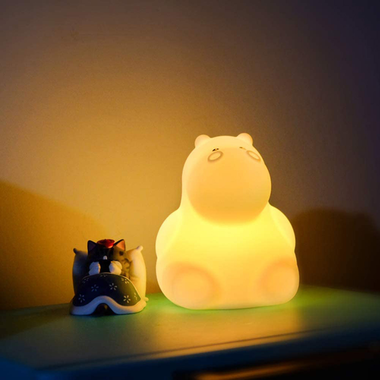 Bedside Desk Table Nursery Lamp Small Cute Kids Gift Living Room Bedroom Decor Breathing Led Baby Night Light