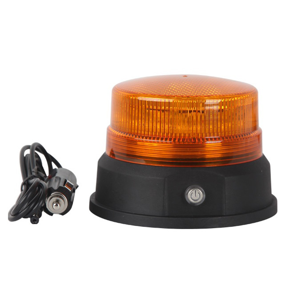 125mm 5inch ECE R65 R10 SAE approved 24W Rechargeable amber led strobe beacon light magnetic BL88 with EU charger