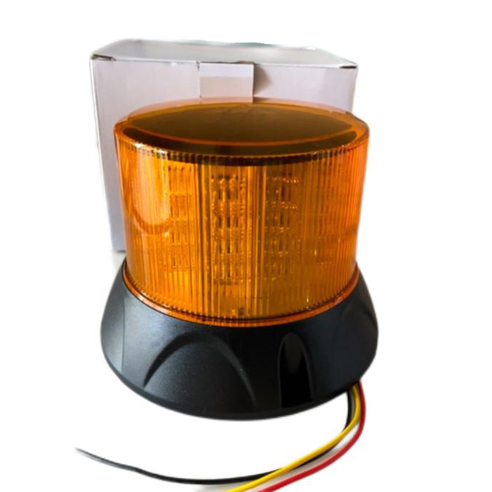 Emark ECE R65 approved 6.5 inch 165mm High brightness 40watt LED flash beacon light multivolt 9-33VDC surface mount