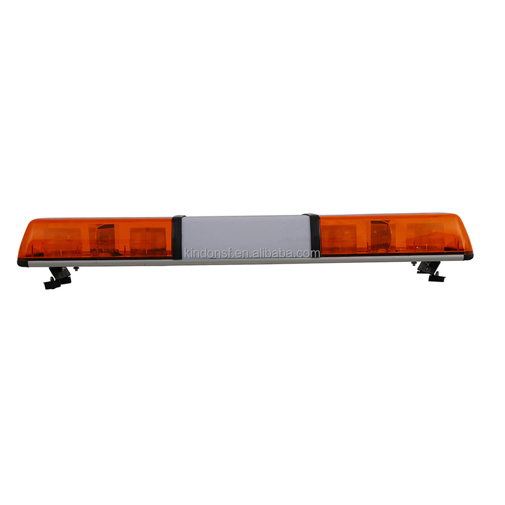 High quality LED Warning Light bar with four LED beacons inside DC12V or 24V amber 1200mm 48 inch TBD6882