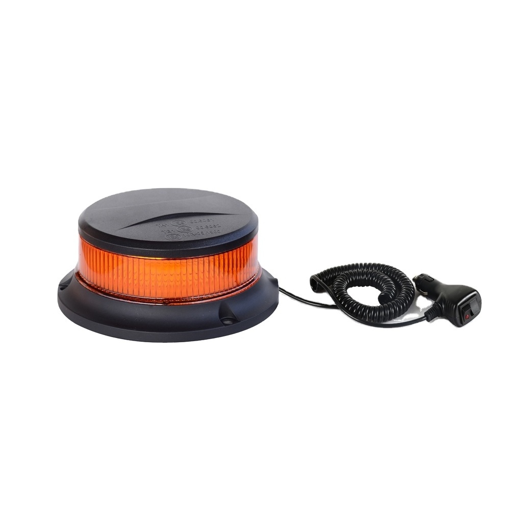 Emark ECE R65 R10 approved ultra slim 4.4inch 112mm LED mini Warning Beacon light with strong magnet multivolt 9-33V BL115