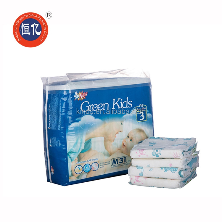 New design pe film disposable diapers for premature babies