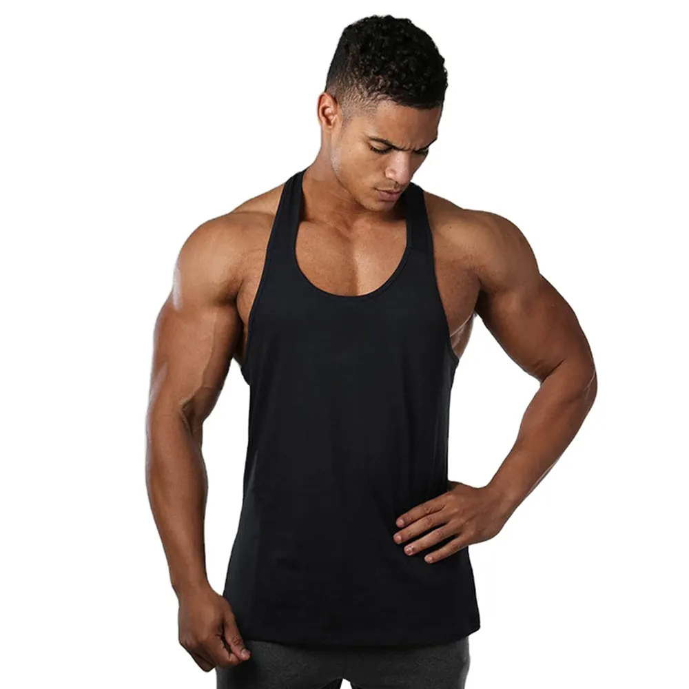 Custom sports wear tank top gym men wholesale tanktop custom tank tops tank top dress tight knit rib vest