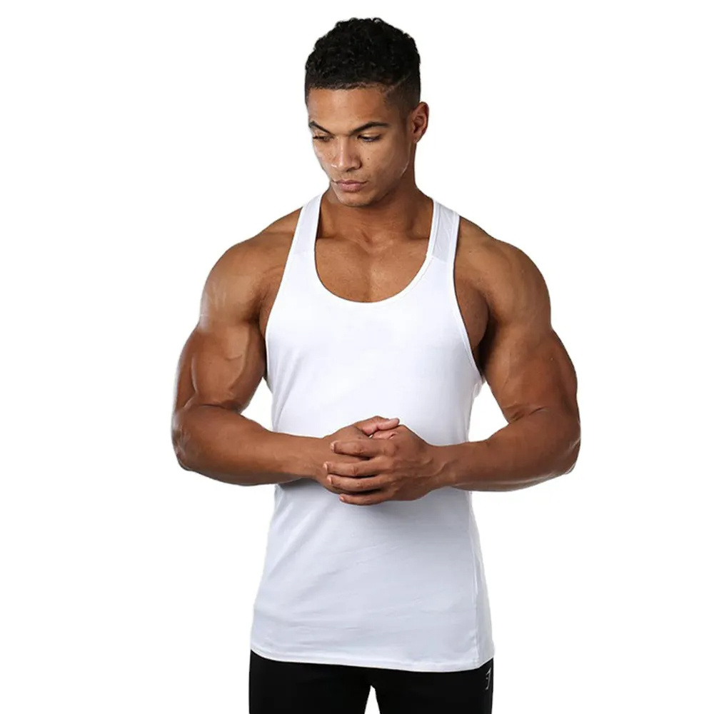 Custom sports wear tank top gym men wholesale tanktop custom tank tops tank top dress tight knit rib vest