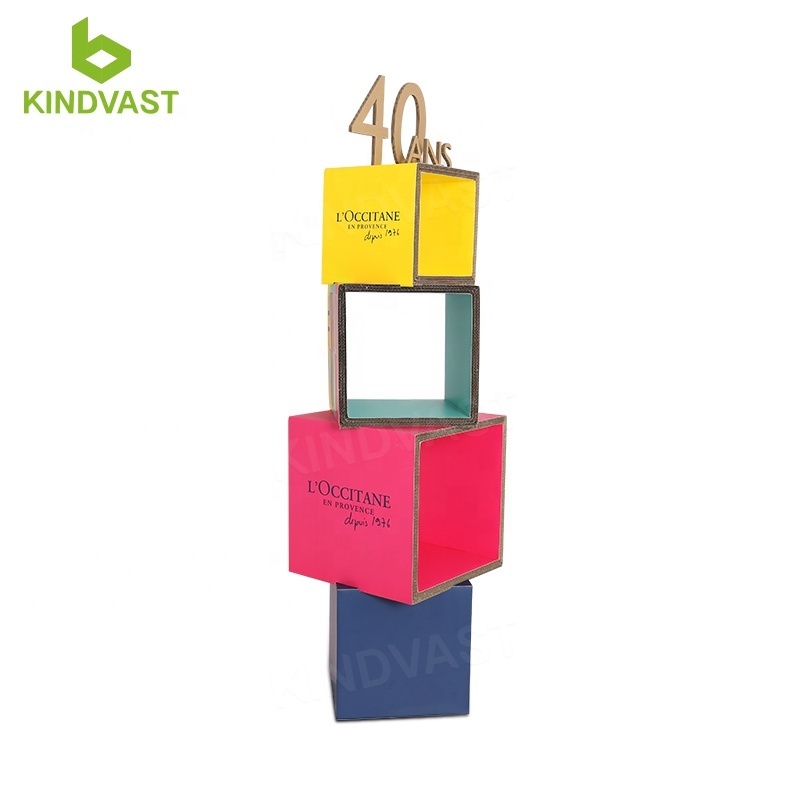 Custom cardboard display perfume display stand pop retail cardboard display