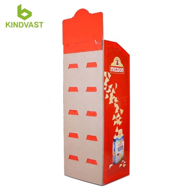 customized cardboard potato chips display rack stand Free samples!