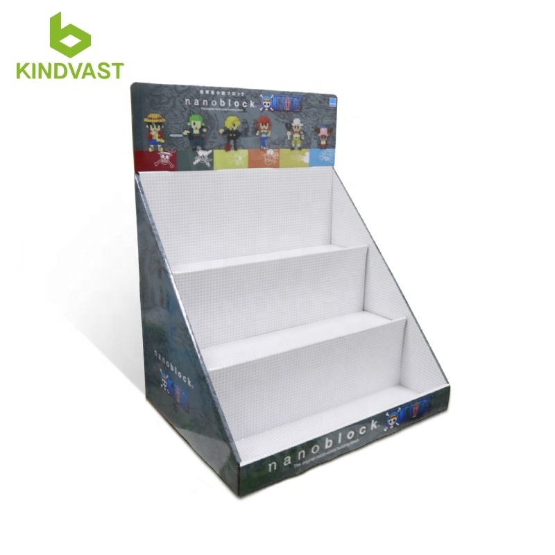 PDQ Counter Show Stand display box custom retail corrugated cardboard counter top display for convenience store