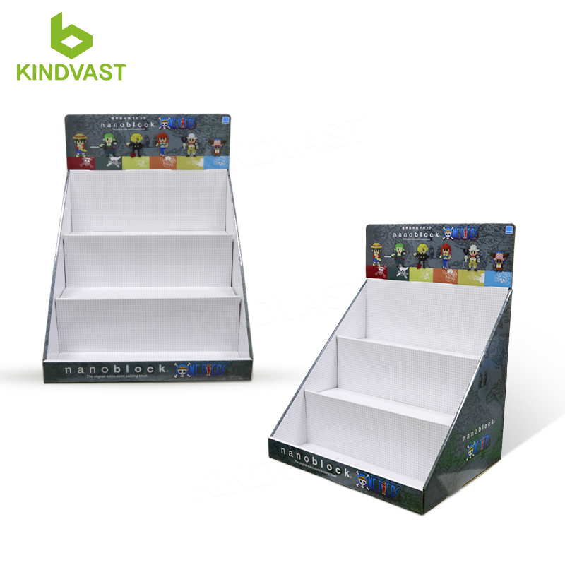 PDQ Counter Show Stand display box custom retail corrugated cardboard counter top display for convenience store