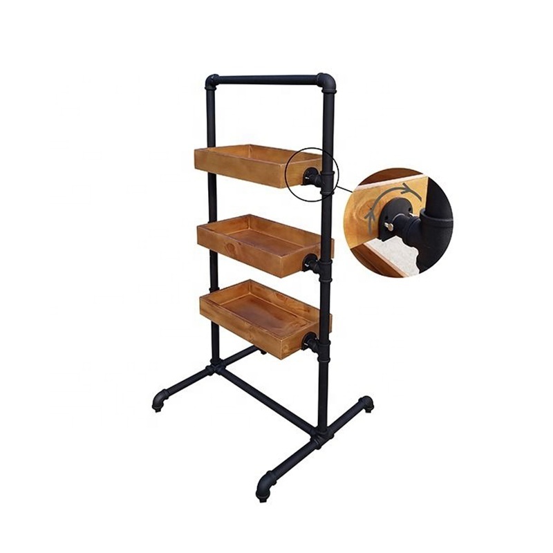 Metal Floor Rack Hanging Hooks Shelf Tools Shop Exhibition Product Tools Display Stand , free design!