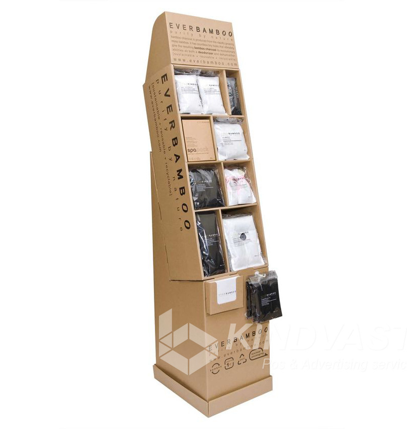 High Quality T-shirt Display Stand T-shirt Cardboard Counter Hanging Display