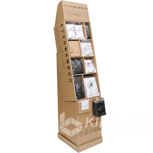 High Quality T-shirt Display Stand T-shirt Cardboard Counter Hanging Display