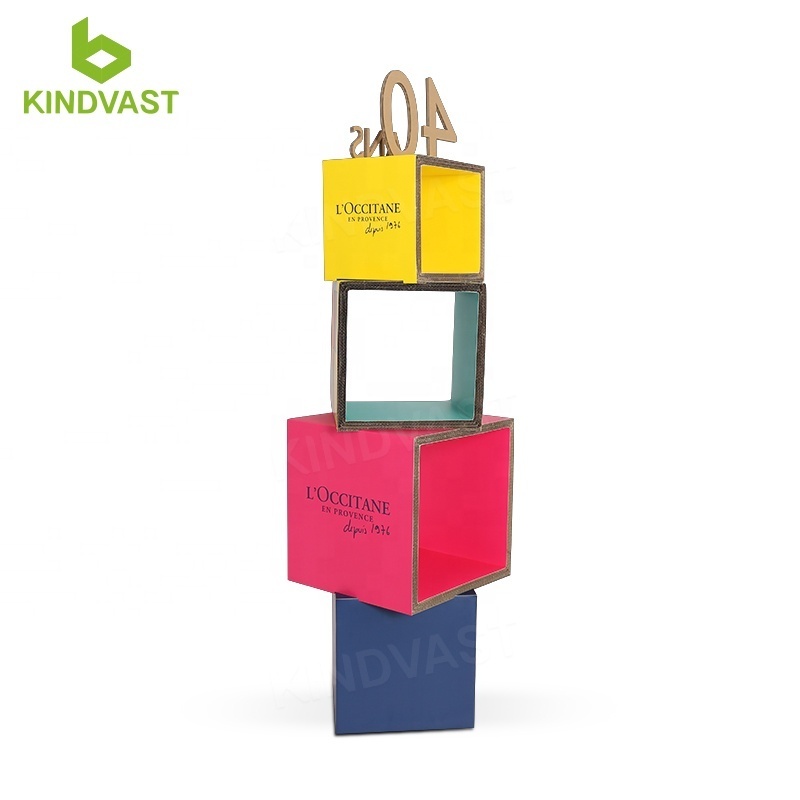 Custom cardboard display perfume display stand pop retail cardboard display