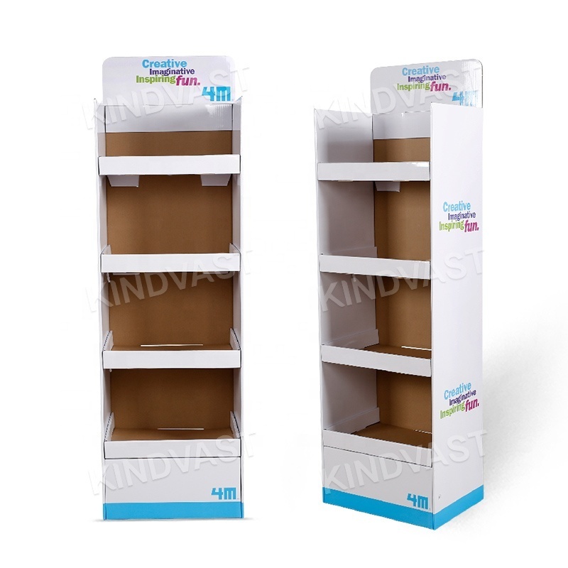 Merchandising Shipper Display Rack Cardboard Advertising Display Stands Pop Cardboard Display For Toy Retail