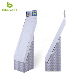 custom retail cardboard greeting card display stand cardboard floor father's day cards & gifts display rack