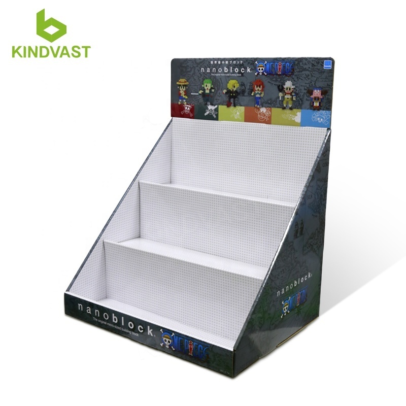 PDQ Counter Show Stand display box custom retail corrugated cardboard counter top display for convenience store