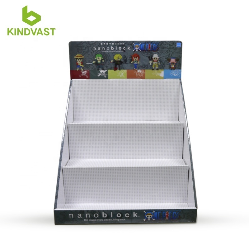 PDQ Counter Show Stand display box custom retail corrugated cardboard counter top display for convenience store