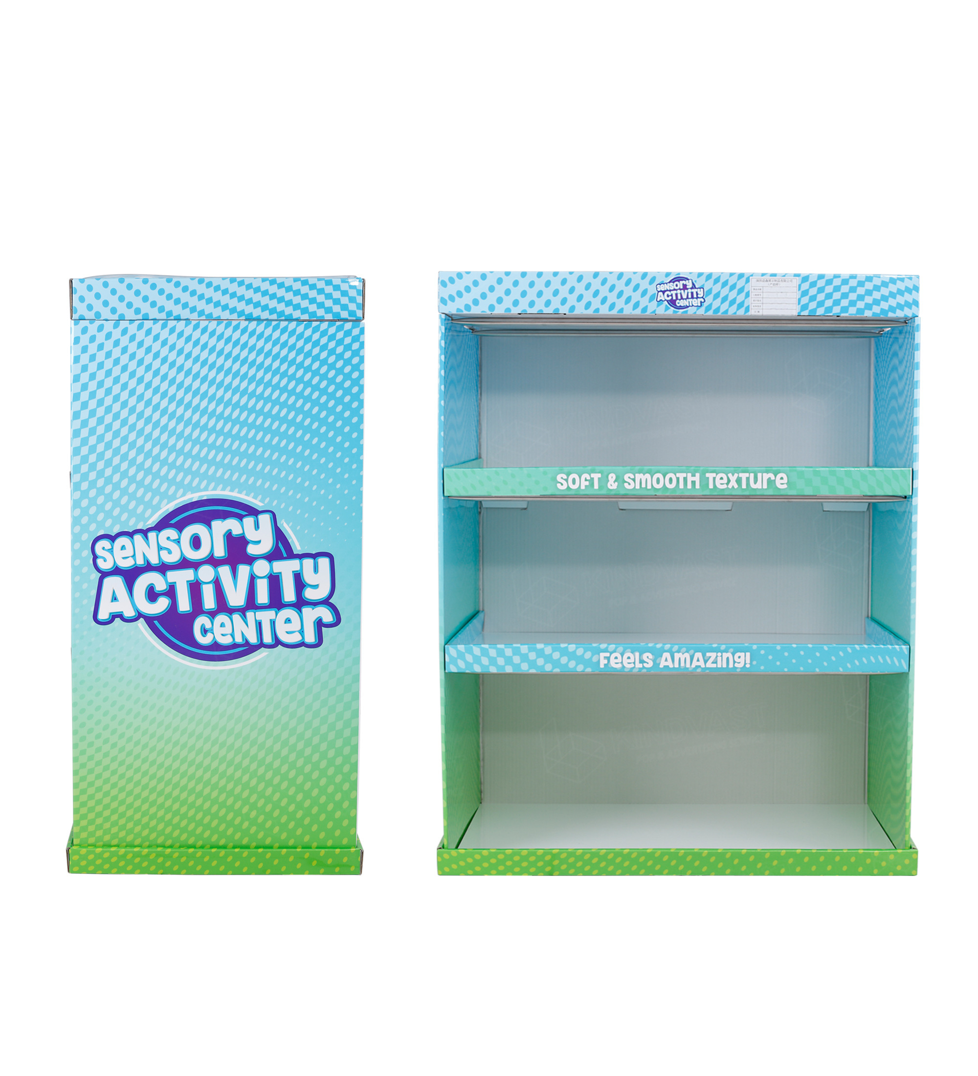 Custom 1/4 quarter pallet display shelf full color printing rug display stands promotion racks shoe rack cabinet for shop