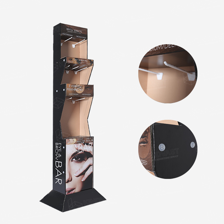 POP Cardboard Product Shipper Display, Custom Cardboard Display Shelf Rack,Cardboard Carton Paper Floor Display Stand