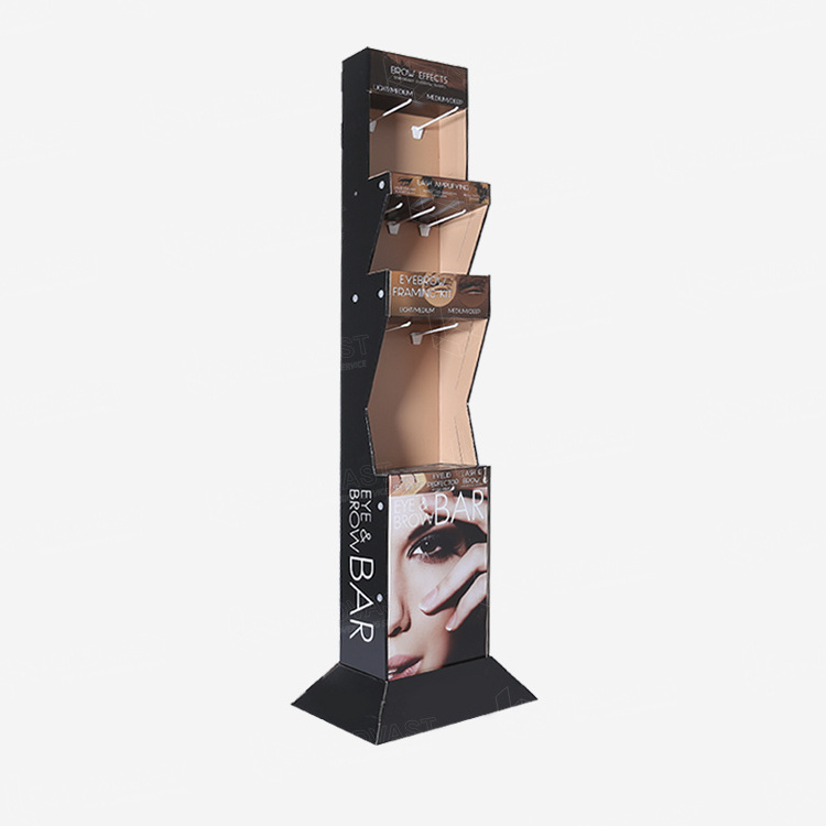 POP Cardboard Product Shipper Display, Custom Cardboard Display Shelf Rack,Cardboard Carton Paper Floor Display Stand