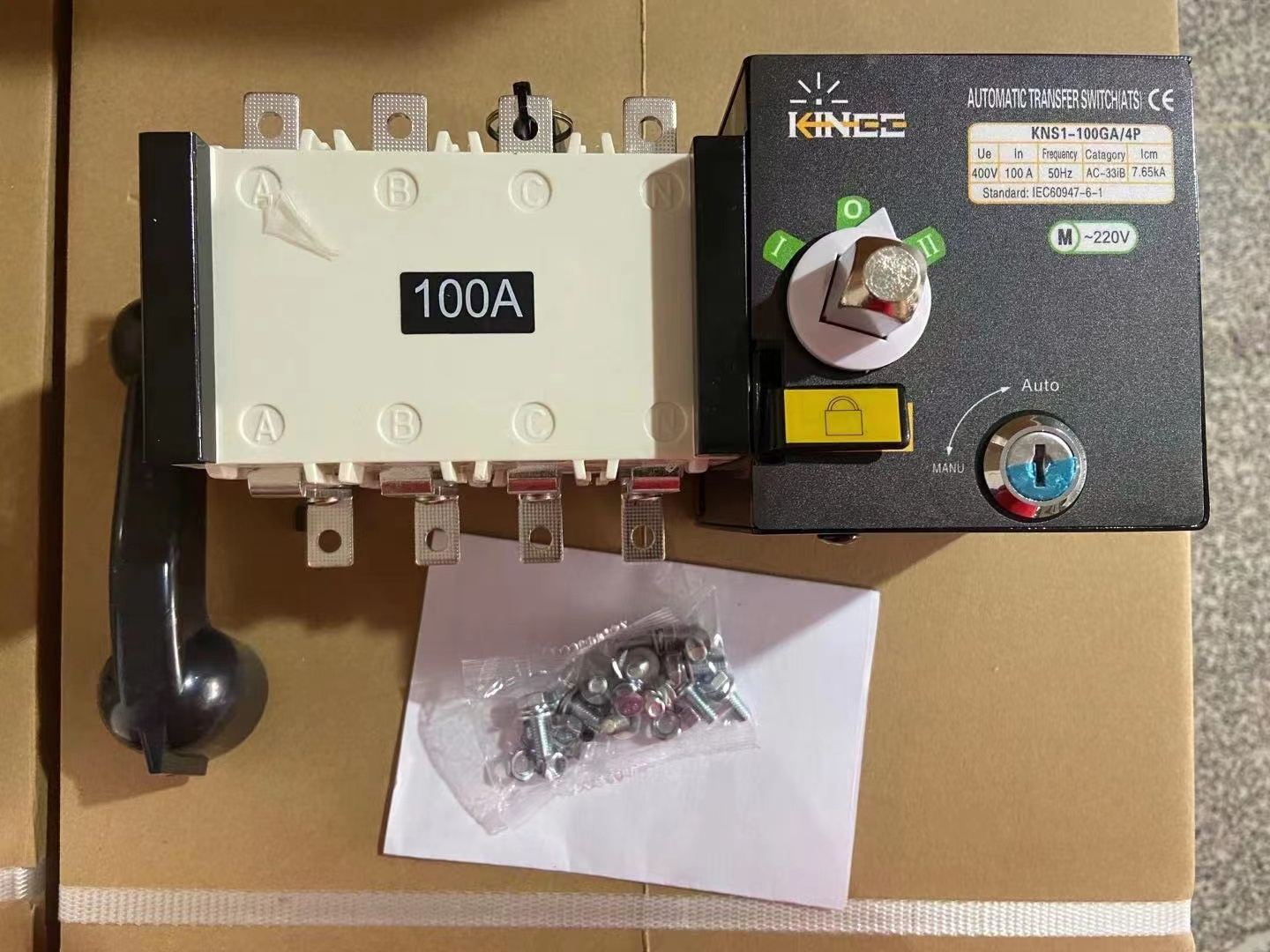 100A ATS 3P 4P 3 phase  4 Phase Automatic Transfer Switch for Generator