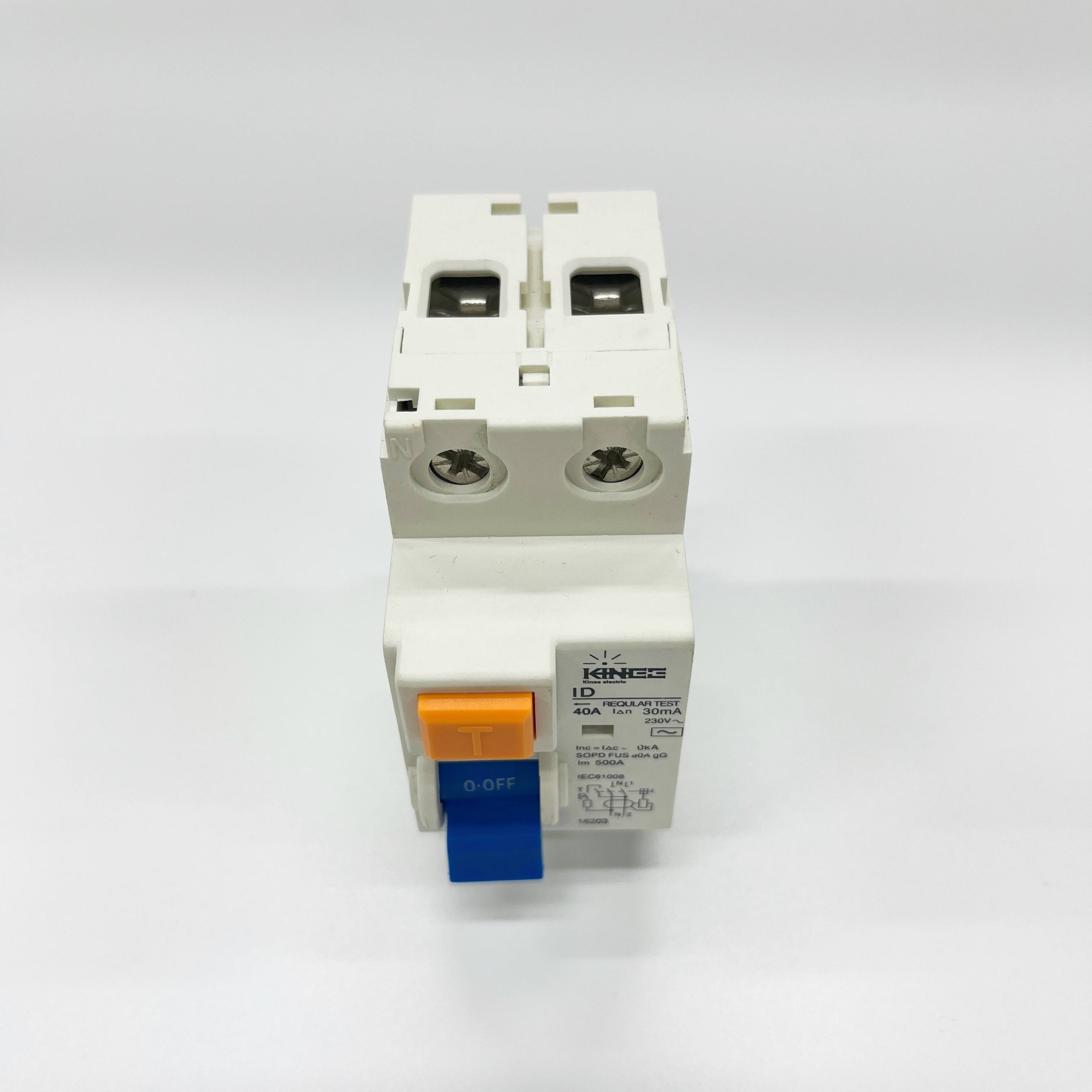 Good quality New type 2 pole Rcd Breaker Electromagnetic RCCB MCB 6A -125A Magnetic Leakage Current Circuit Breakers