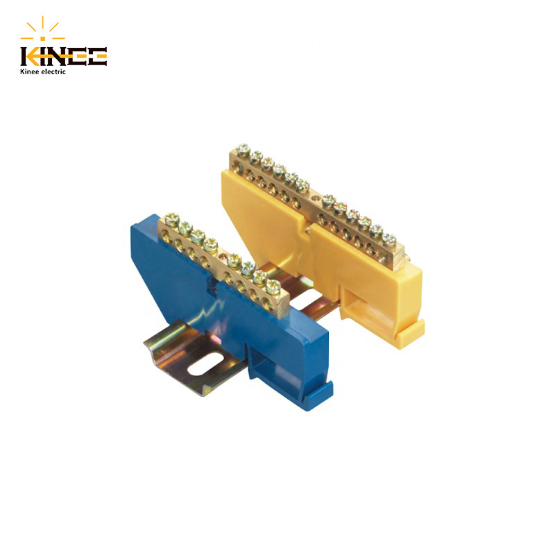 LKC HC-002 din rail type terminal block 8ways Natural bar