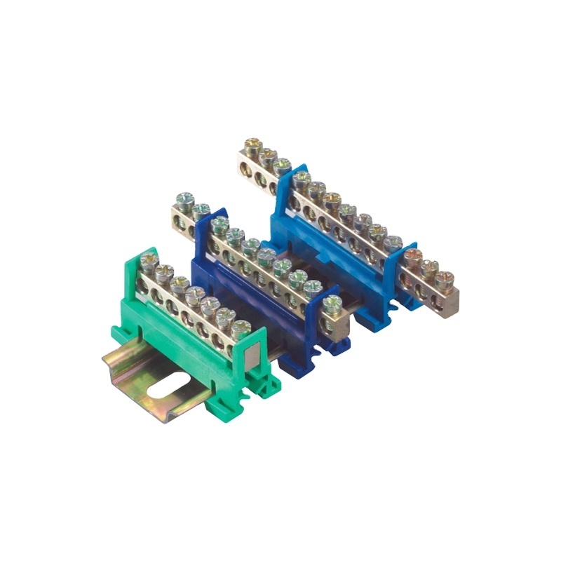 LKC HC-002 din rail type terminal block 8ways Natural bar