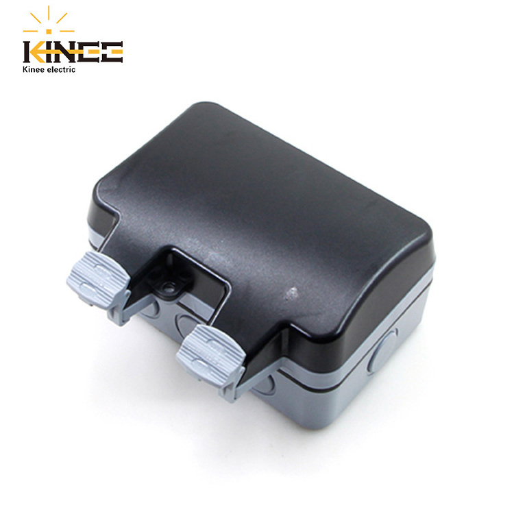 KINEE IP66/IP65 Outdoor Waterproof Sealed Plastic Wire Box for Garden Wall Mounted Electrical Switch Socket